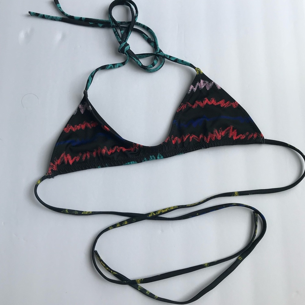 Women’s Multicolor Triangle Bikini Top